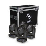 FLASH WASH 19x15W RGBW 4w1 ZOOM Osram MK2 Set 4ks+case