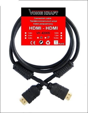 Voice Kraft VK42005 HDMI-HDMI  kábel 10m
