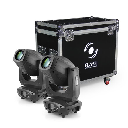 Flash LED 200W 3in1 - BEAM-SPOT-WASH SET 2ks v case