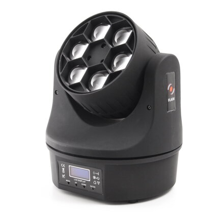 Flash LED MOVING HEAD 6x15W OSRAM RGBW 4in1