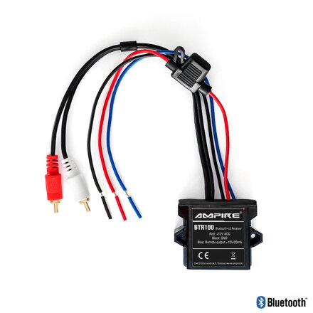 AMPIRE BTR-100  Bluetooth Receiver with Auto-Remote Output, RCA Output