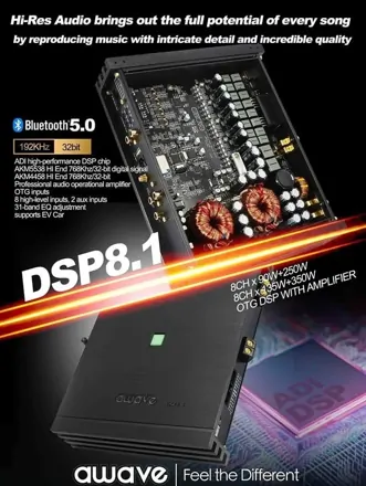 awave DSP8.1 dsp zosilňovač