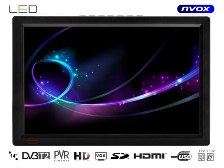 NVOX DVB14T    LED TV PRENOSNÝ 14"