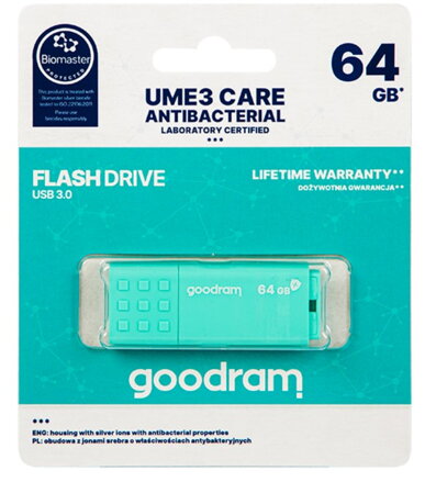 PENDRIVE 64GB GOODRAM UME3 CARE USB3.0 